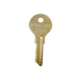 Kaba 100AM-AP5 Key Blank, Brass, Nickel Plated, For Chicago Locks