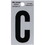 Hillman 839324 2 Black And Silver Letter C, Price/each
