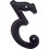 Hillman 844043 Nail-On House Number, For For Mailboxes, Address Plaques, Doors or Walls, Specifications: Number 3, Plastic, Matte Black, Price/each