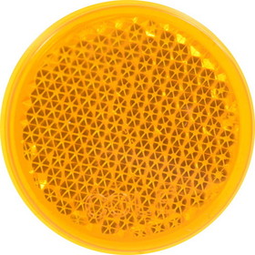 Hillman 847201 Adhesive Reflector, 1-1/4 in, Round, Plastic, Clear/Amber/Blue/Red