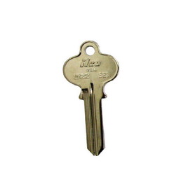 Kaba 1022-SE1 Key Blank, Brass, Nickel Plated, For Segal Locks