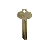 Kaba A1114A-BE2 Key Blank, Brass, Nickel Plated, For Best Locks