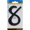 Hillman 839766 Nail-On House Number, For For Mailboxes, Address Plaques, Doors or Walls, Specifications: Number 8, Plastic, Black, Price/each