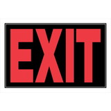 Hillman 839892 8 X 12 Black And Red Exit Sign