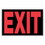 Hillman 839892 8 X 12 Black And Red Exit Sign, Price/each