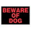 Hillman 839924 8 X 12 Black And Red Beware Of Dog, Price/each