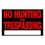 Hillman 839942 8 X 12 Black And Red Nohunt/Trespass, Price/each