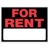 Hillman 840026 15 X 19 Black And Red For Rent Sign
