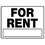 Hillman 840052 20 X 24 Black And Whitefor Rent Sign, Price/each