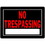 Hillman 840125 10 X 14 Black And Red No Trespassing S, Price/each