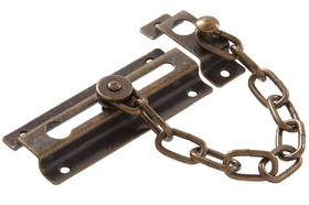 Hillman 851212 Door Chain, Antique Brass