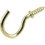 Hillman 851849 Cup Hook, 5/8 in, 4 lb, Steel, Brass, Price/each