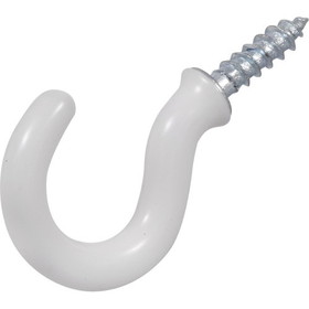 Hillman 852711 3/4 White Vinyl Coated Cup Hook