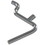 Hillman 852674 Angled Hook, 1-1/2 in, Steel, Zinc, Price/each