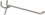 Paulin 852-683 Fully Threaded Carriage Bolt, 5/8 in, 4 in L Under Head, Low Carbon Steel, Hot Dipped Galvanized, 1 ct, Price/each