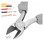 GreatNeck D65C Diagonal Cutting Plier, 6-1/2 in Overall Length, Applicable Materials: Aluminum, Brass, Copper, Iron, Steel, Price/Card
