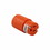 Eaton 6887-BOX Straight Blade Plug, 125 V, 15 A, 2 Pole, 3 Wires, Orange, Price/each