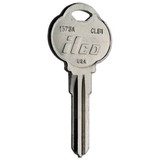Kaba 1573A-CLB1 Key Blank, Brass, Nickel Plated, For The Club Locks