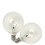 GE 17722 Incandescent Bulb, 25 W, E26 Medium Lamp Base, Incandescent Lamp, G16.5, 220 Lumens