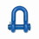 Campbell T9420405 Utility Clevis, 0.5 ton Load, 1/4 in, Round Pin, Super Blue Powder Coated, Price/each
