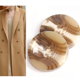 TOPTIE 4-Hole Marbled Resin Buttons - 8pc or 100pc Pack, 5 Sizes & Colors