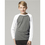 Boxercraft YT06WGN Boys White And Granite Long Sleeve Double Play Tee