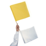 Blazer 2587 Yellow & White Umpires Flag /Ea
