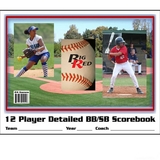 Blazer 5040 Baseball/Softball Detailed 12 Player 25 Games