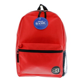 Bazic Products 1032 16" Red Basic Backpack