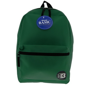 Bazic Products 1033 16" Green Basic Backpack