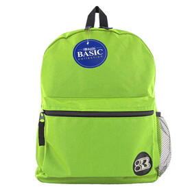 Bazic Products 1034 16" Lime Green Basic Backpack