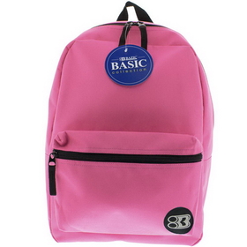 Bazic Products 1036 16" Fuchsia Basic Backpack