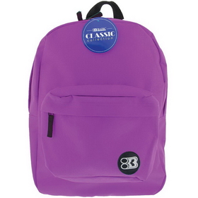 Bazic Products 1057 17" Purple Classic Backpack