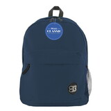 Bazic Products 1060 Classic 17″ Navy Blue Backpack - Pack of 12