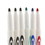 Bazic Products 1202 Assorted Color Fine Tip Dry-Erase Marker (6/Pack) - Pack of 12