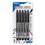 Bazic Products 1206 Black Fine Tip Permanent Markers w/ Pocket Clip (5/Pack) - Pack of 24