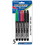 Bazic Products 1210 Assorted Color Fine Tip Permanent Markers w/ Pocket Clip (5/Pack) - Pack of 24