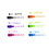 Bazic Products 1256 Bright Color Magnetic Dry-Erase Markers (6/Pack) - Pack of 12