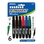 Bazic Products 1262 Assorted Color Mini Fine Point Permanent Marker w/ Cap Clip (6/Pack) - Pack of 24