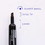 Bazic Products 1274 Black Color Chisel Tip Desk Style Permanent Markers (12/Box) - Pack of 12