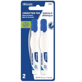 Bazic Products 1621 7 ml Metal Tip Correction Pen (2/Pack)