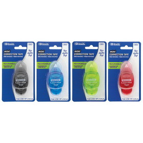 Bazic Products 1633 5 mm x 196" Mini Correction Tape with Protective Cap