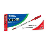 Bazic Products 17006 Nova Red Color Stick Pen (12/Box)