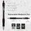 Bazic Products 17047 Spencer Black Retractable Pen w/ Cushion Grip (4/Pack) - Pack of 24