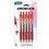 Bazic Products 17049 Spencer Red Retractable Pen w/ Cushion Grip (5/Pack) - Pack of 24