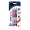 Bazic Products 17065 Frizz Assorted Color Erasable Gel Pen with Grip (3/Pack) - Pack of 24