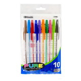 Bazic Products 1706 10 Pure Neon Color Stick Pen