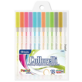 Bazic Products 17083 12 Pastel Color Collorelli Gel Pen