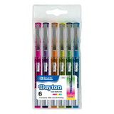 Bazic Products 1713 6 Color Dayton Rollerball Pen w/ Metal Clip