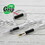 Bazic Products 1736 Prima Black Stick Pen w/ Cushion Grip (8/Pack) - Pack of 24